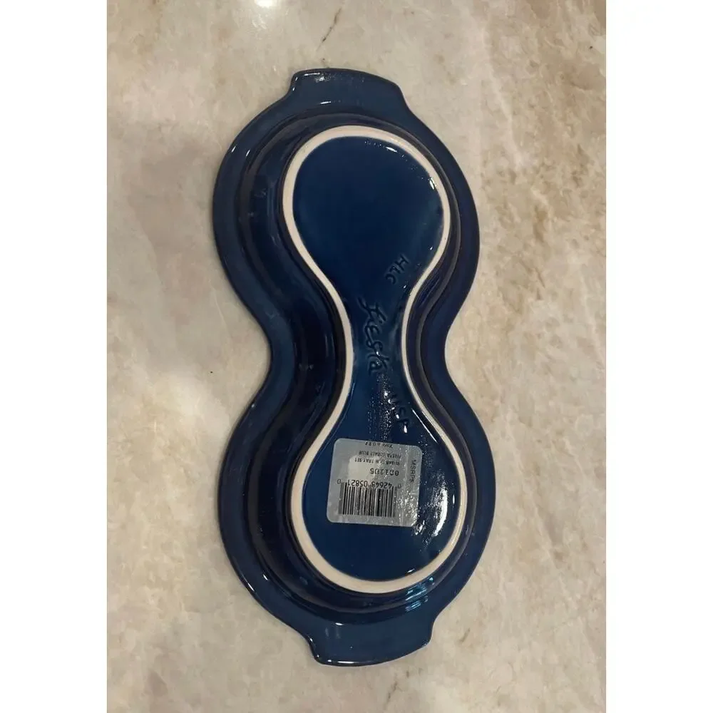 Fiesta Cobalt blue tray for cream and sugar NEW